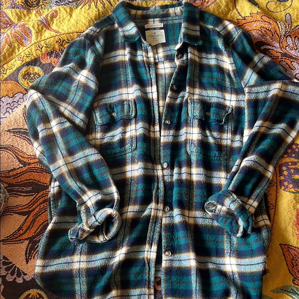 American Eagle Plaid Flannel Shirt